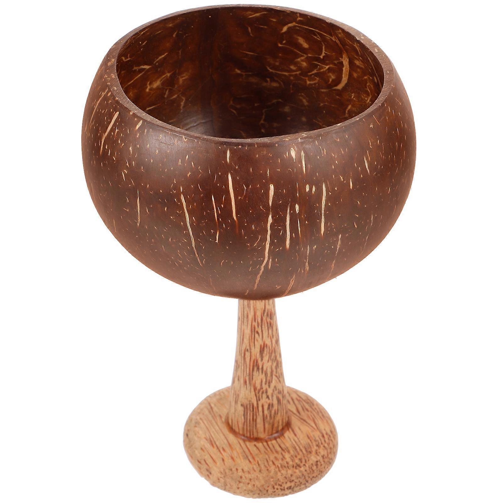 Kokosnussschalenbecher, Hawaiianischer Party-weinkelch, Schreibtischbecher, Trinkkelch, Cocktailbecher-15.00x10.50x10.50cm