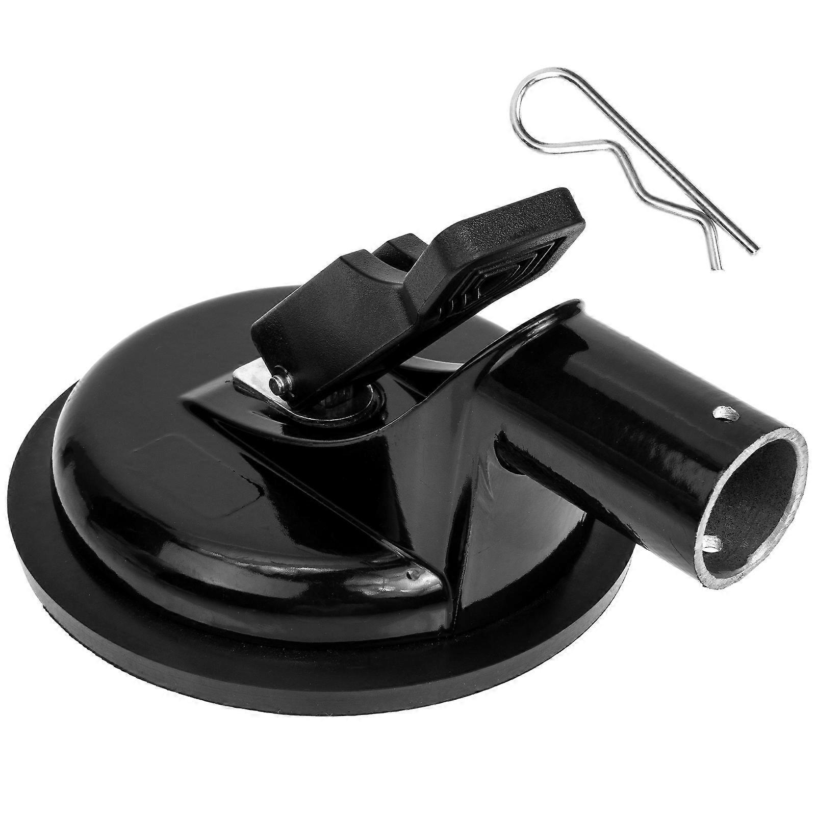 Saugnapf-fahnenmastständer Für Autos, Universal-fahnenmasthalterung Für Autos-16.5x12cm-black