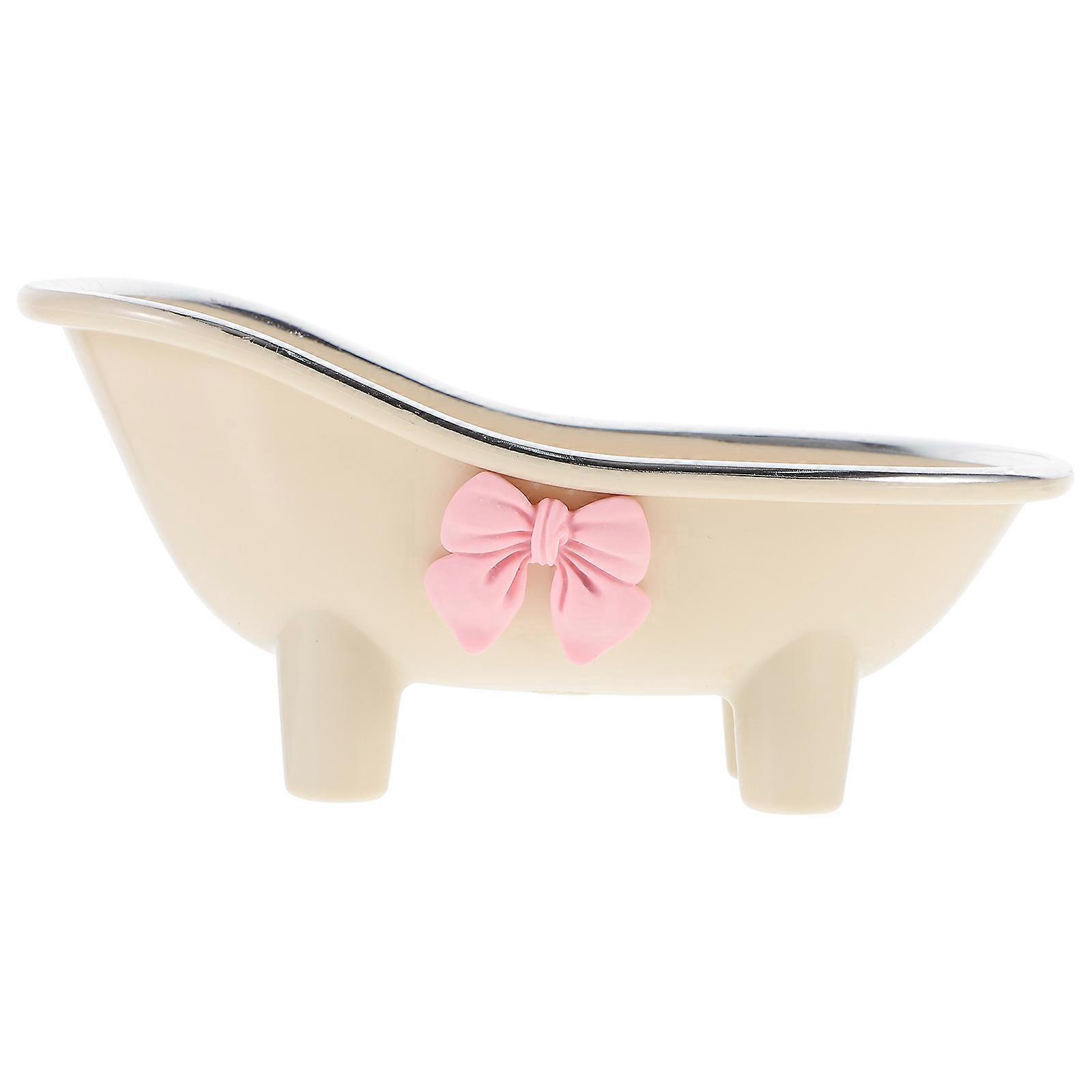 Badewannenförmige Seifenschale, Seifenbox, Seifenhalter, Dekorative Seifenschale, Seifenaufbewahrungsschale Für Bad-14.00x7.80x7.30cm