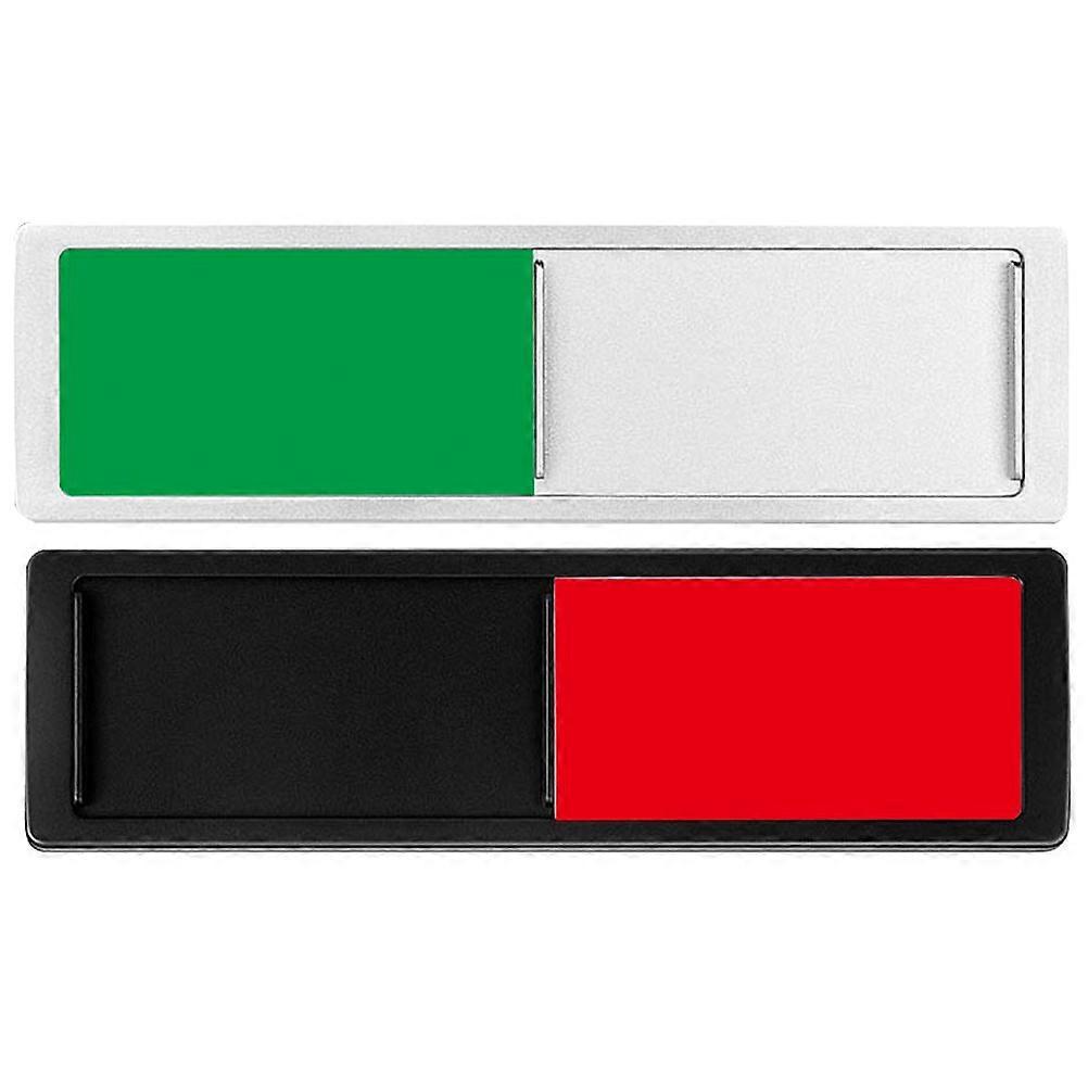 2 Stück Sichtschutz-türschild Konferenzraum Blanko-schiebetürschild Für Homeoffice-17.7x 5.2cm