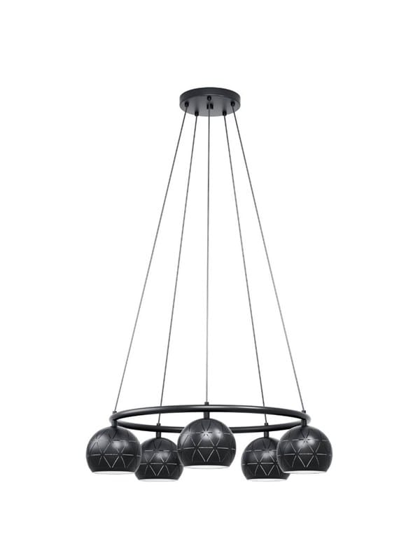 EGLO CANTALLOPS PENDELLEUCHTE E14 5L Ø690 SCHWARZ