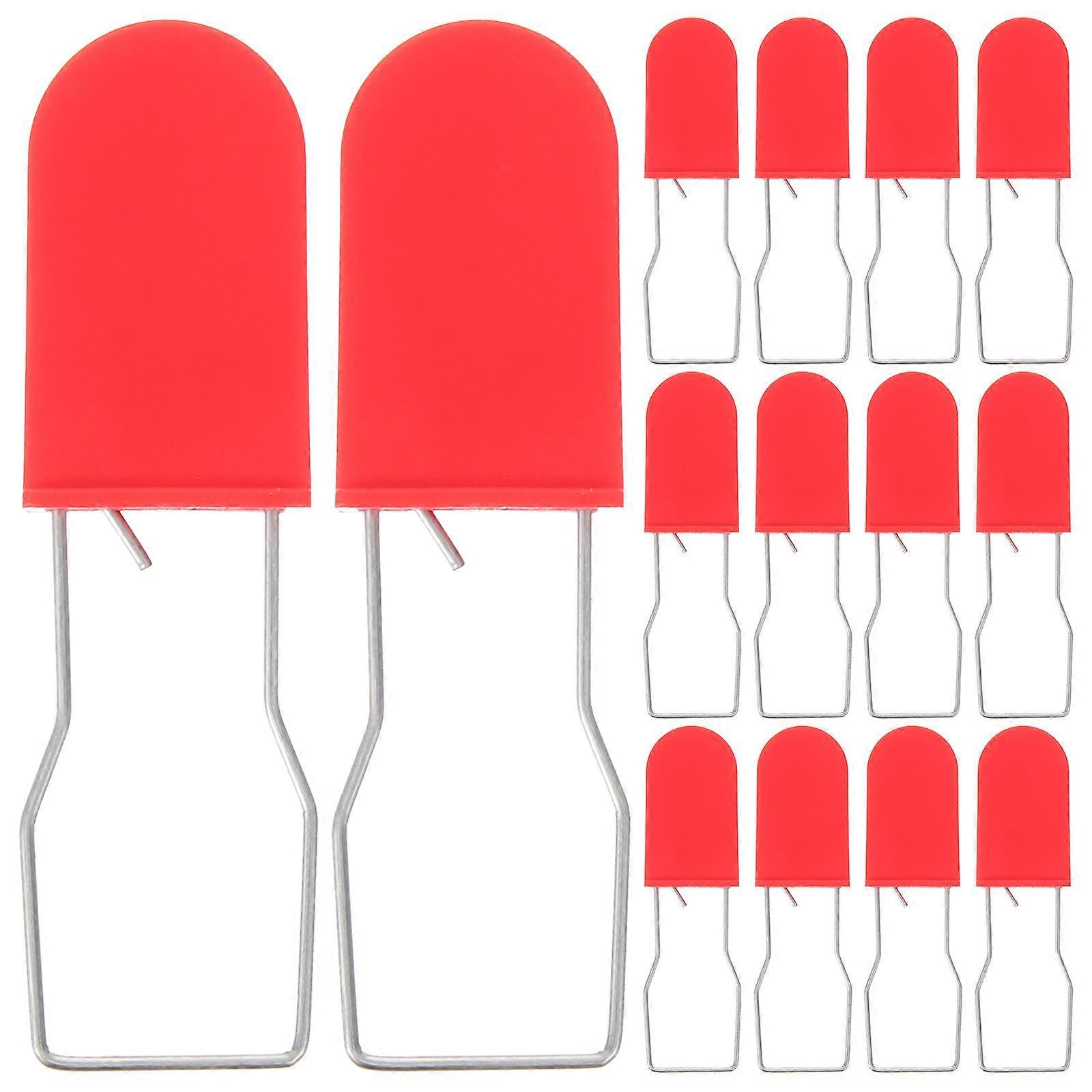 50 Stück Manipulationssichere Vorhängeschlösser Aus Kunststoffdraht, Mehrzweck-sicherheitsplomben, Mini-sicherheitsschlösser-7.20x2.00x0.80cm-red