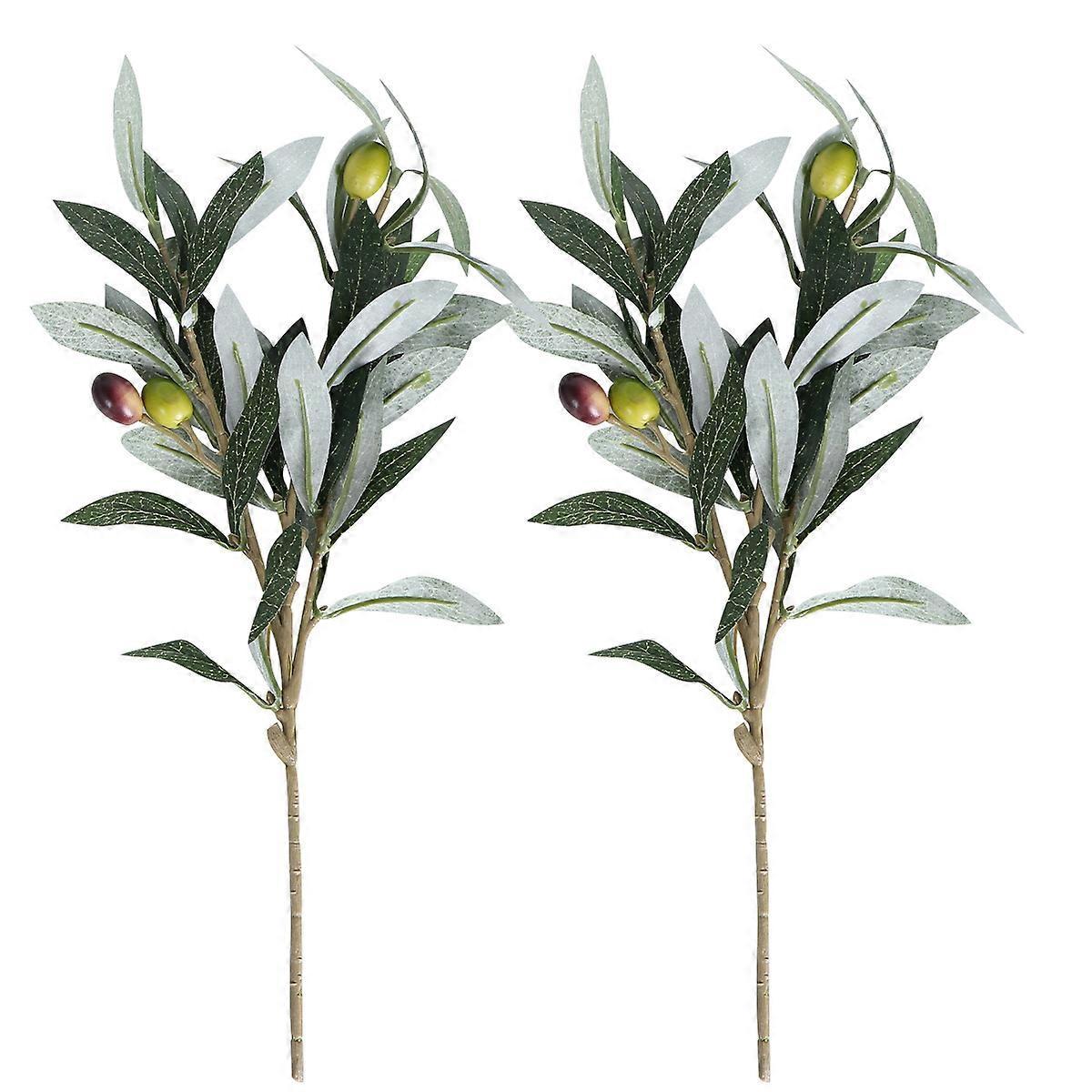2 Stück Künstliche Oliven Zur Dekoration, Fotorequisiten, Blumenarrangements-2336cm-green