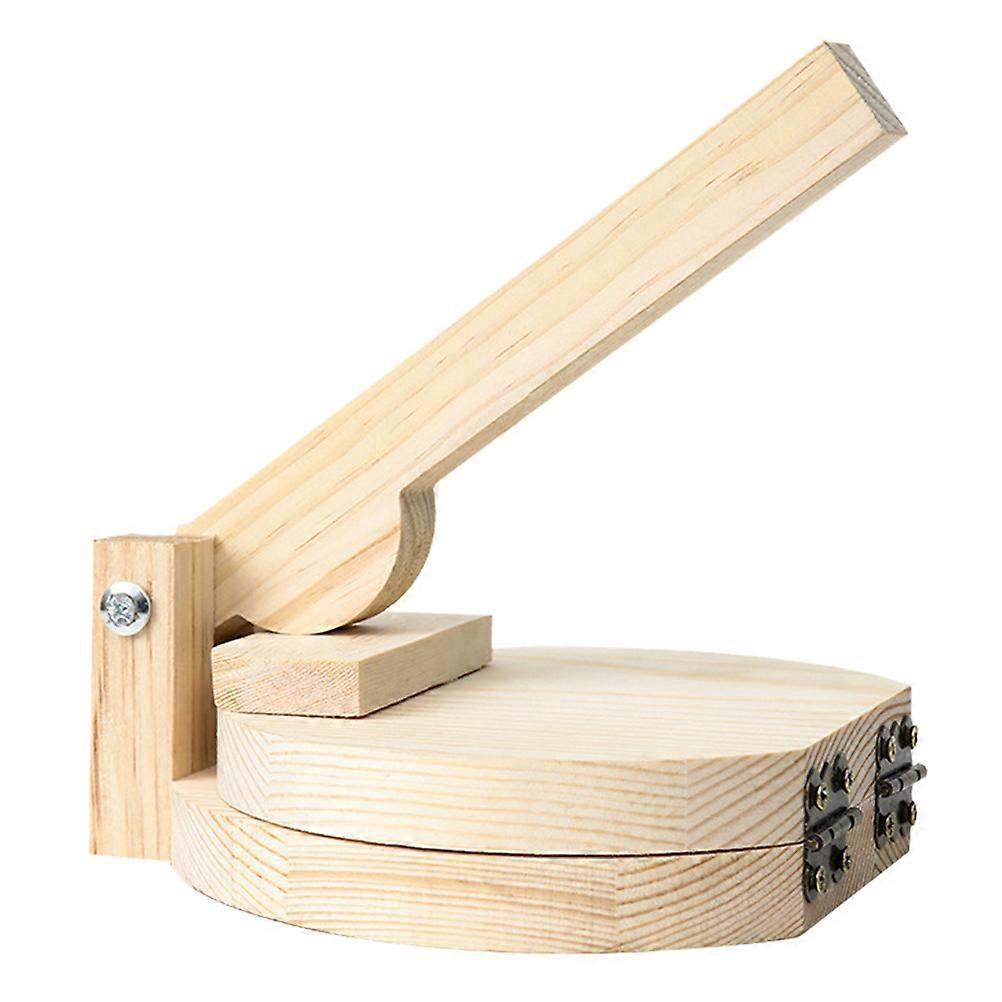 Stück Teigtaschenpresse Aus Holz, Teigtaschenpresse Für Den Haushalt (holzfarbe)-16.00x15.00x6.50cm