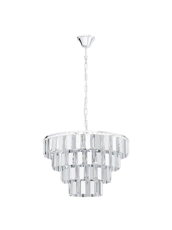 EGLO ERSEKA PENDELLEUCHTE 7L E14 CHROM/KRISTALL