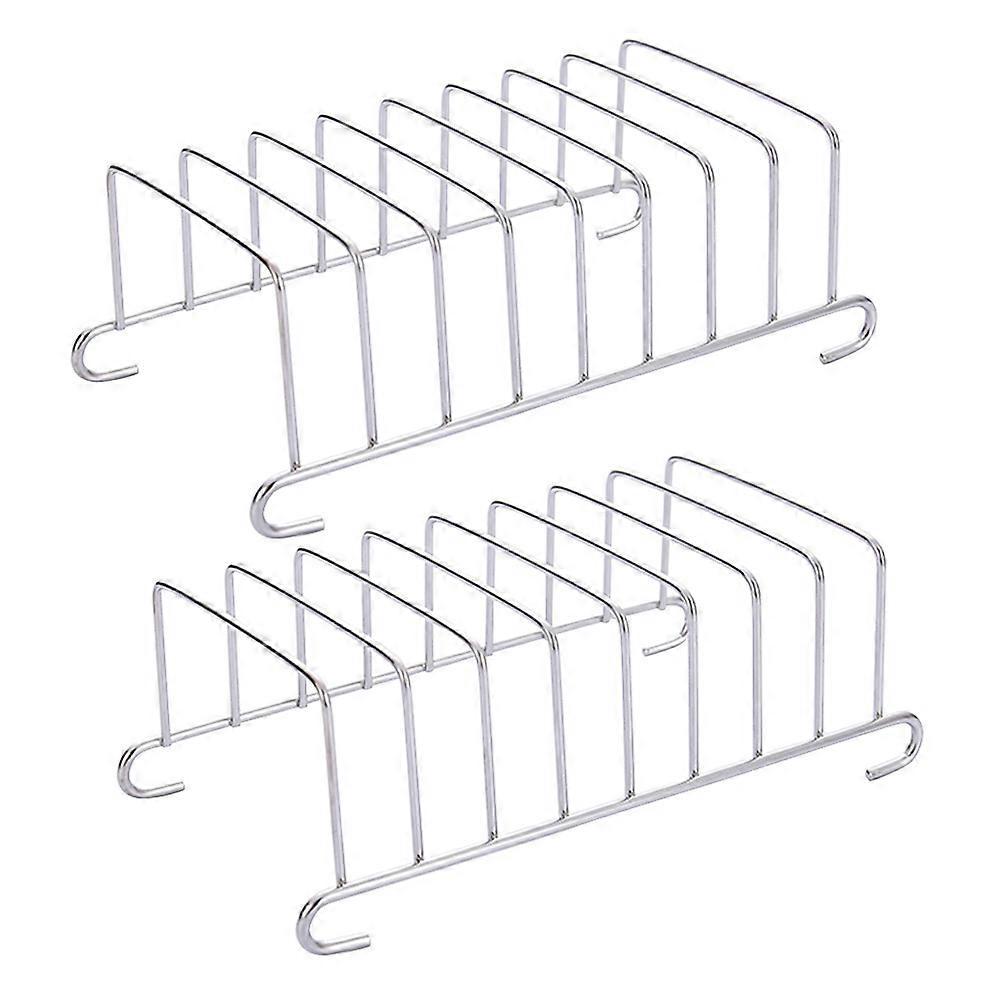 2-teiliges Set Airfryer-rost, Elektrischer Frittier-brotrost, Kochwerkzeug, Airfryer-zubehör-15.50x8.50x4.50cm-silver