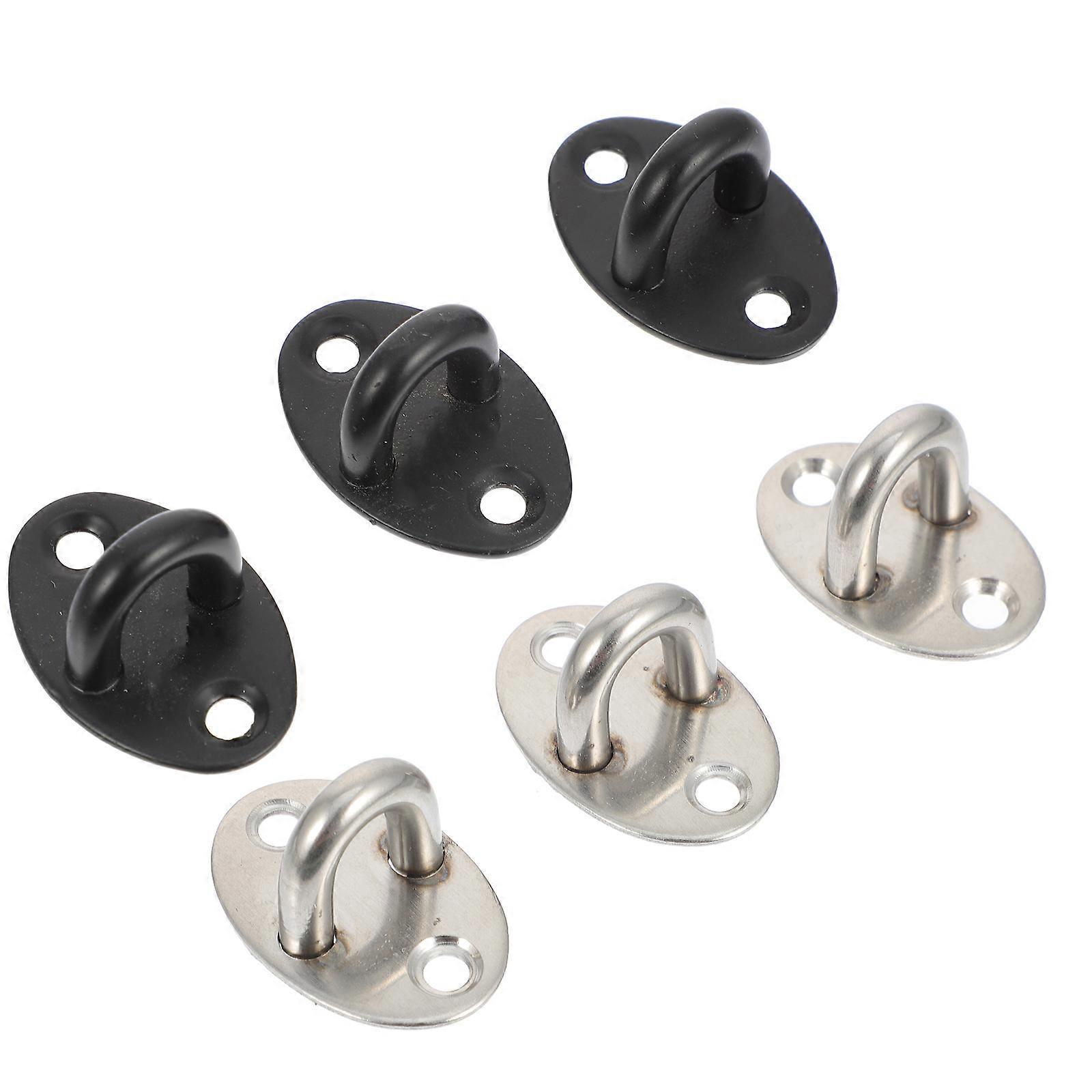 6 Stück Projektionsleinwand-aufhänger, Deckenhaken, Haushaltshaken Zur Deckenmontage-4x2.6x1.8cm-silver Black