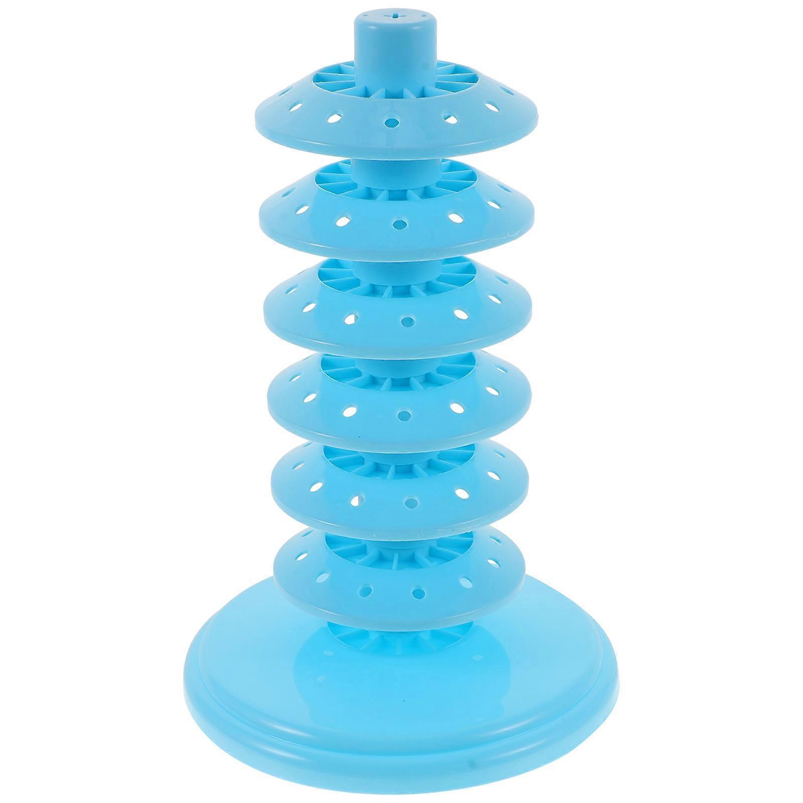 Mehrstufiger Lutscherständer, Gestufter Lutscherhalter, Verstellbarer Lutscherständer, Cake-pops-präsentationsständer-22.00x14.00x14.00cm-blue