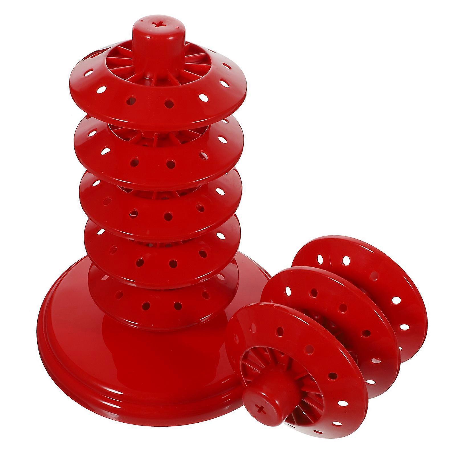 Mehrstufiger Lutscherständer, Gestufter Lutscherhalter, Verstellbarer Lutscherständer, Lutscher-präsentationsständer-27.00x14.00x14.00cm-red
