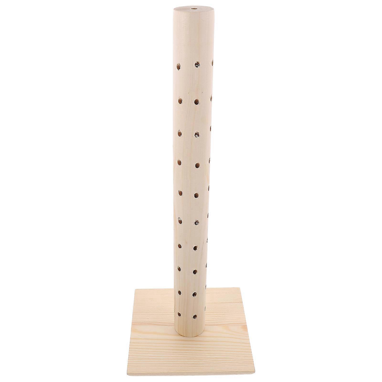 Stück Holz-lutscherhalter, 360° Drehbar, Dekorativer Runder Lochständer, Bonbonhalter-42x14.5x14.5cm