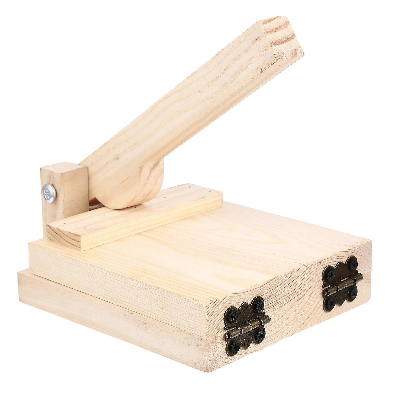 1 Stück Kreativer Teigpresser Aus Holz, Einfache Teigtaschenform, Küchenhelfer-16.50x13.00x6.54cm