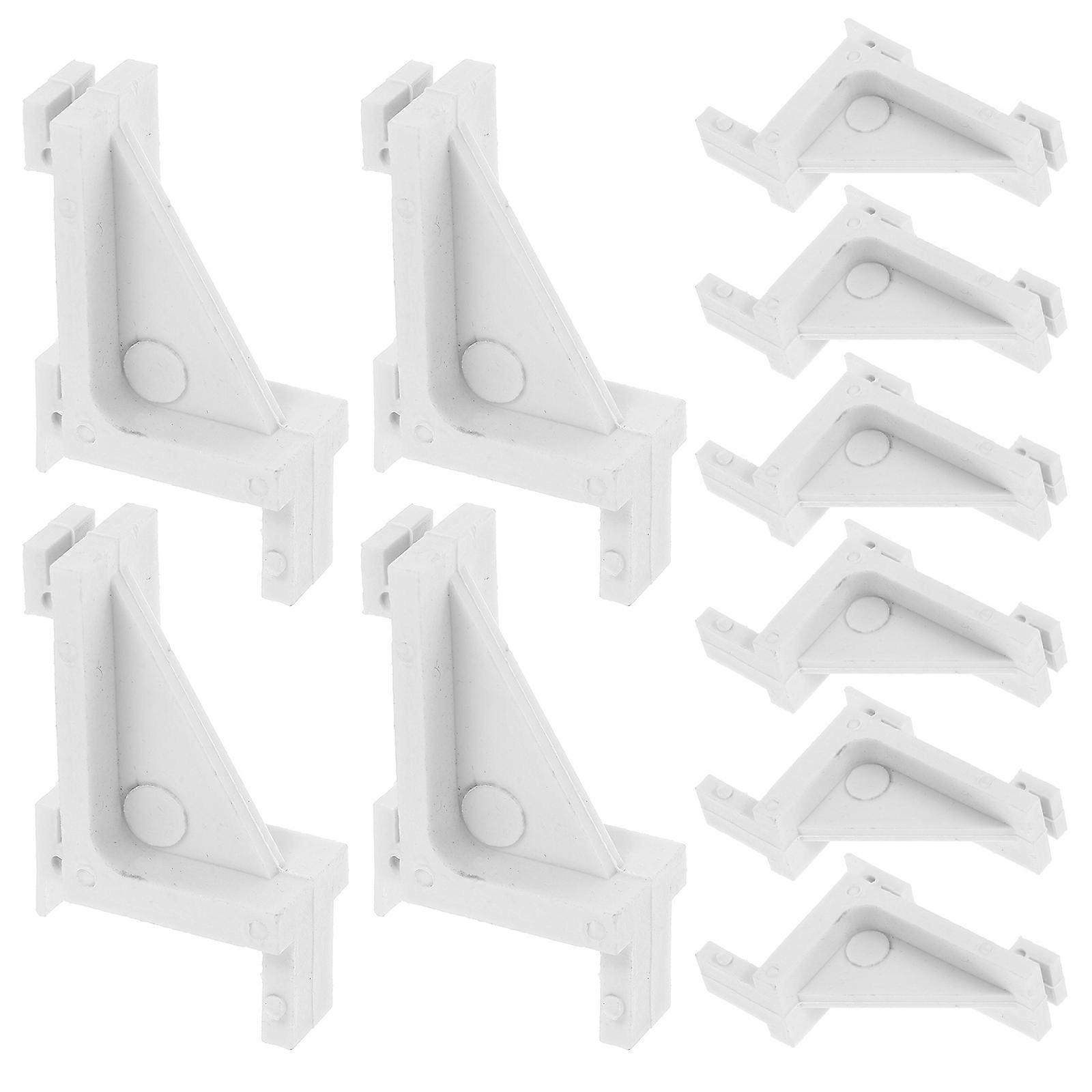 10 Stück Gefrierschrankklemmen, Kühlregalclips, Befestigungswinkel Für Gefrierregale, Kühlregalclips-4.50x2.50x1.50cm-white