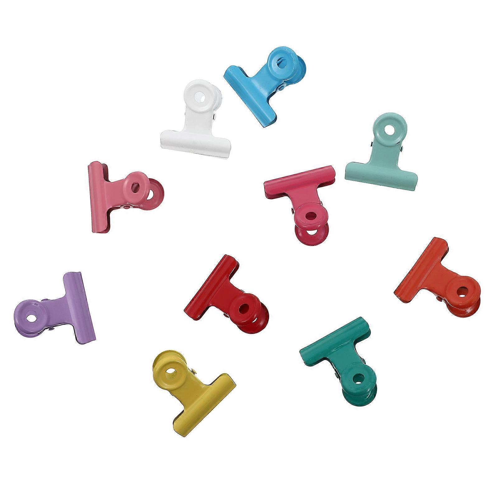10 Stück Snackbeutelclips, Metallbeutelklemmen, Büro-rechnungsclips, Lebensmittelclips Für Zuhause-2.80x2.60x1.50cm-colorful