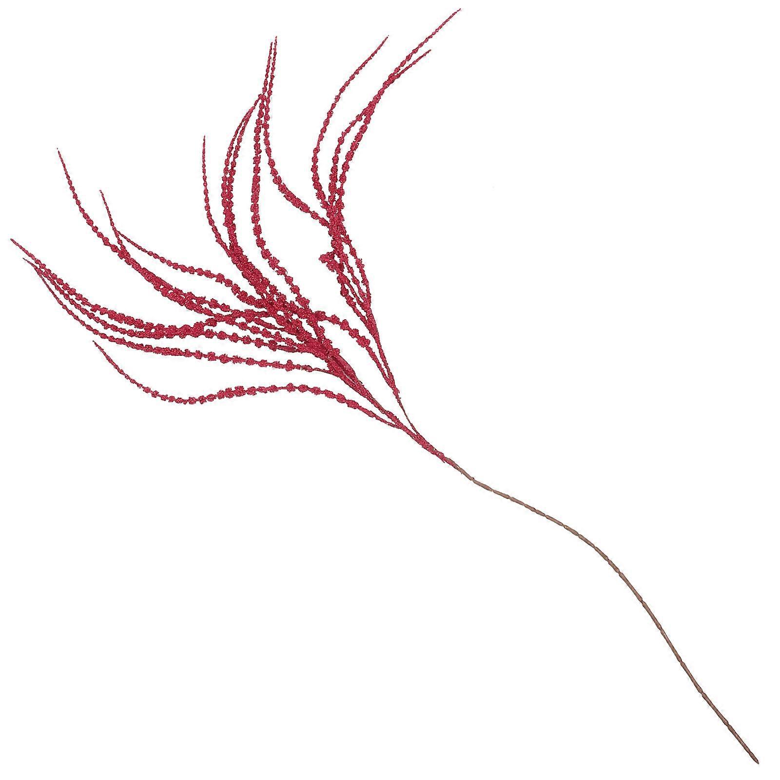 Künstliche Hängepflanze, Simulierter Amaranthus-caudatus-zweig Für Hochzeitsfeiern-116x7x1cm-red