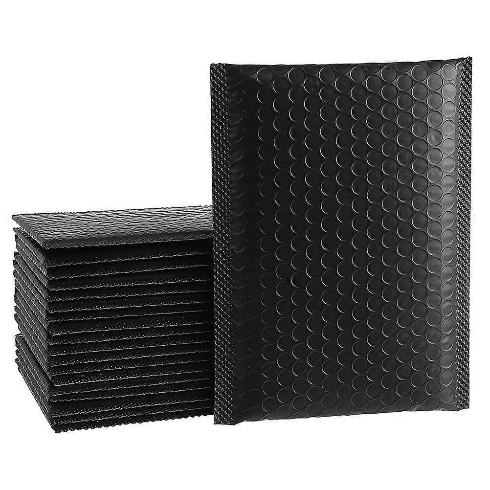 50 Stück Selbstklebende Luftpolsterumschläge, Versandtaschen-18x12cm-black