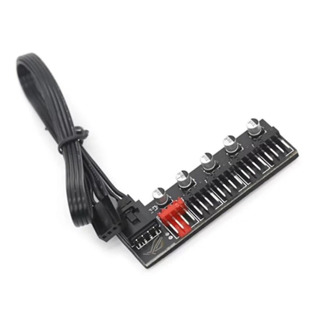 5-port-pc-lüfter-hub-splitter-drehzahlregler-adapter Für 4-pin-pwm-kühler-lüfter-computerkabelanschluss