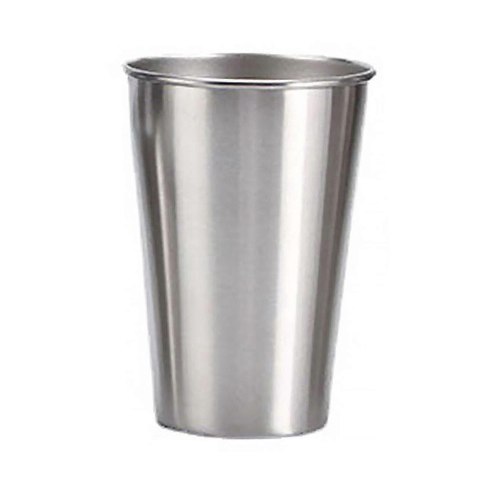 Edelstahlbecher, Bpa-frei, Großes Fassungsvermögen, Bruchsicher, Stapelbar, 3 Größen, Hochglanzpoliert, Ideal Als Bierbecher Oder Geschenk Fürs Büro-200ml