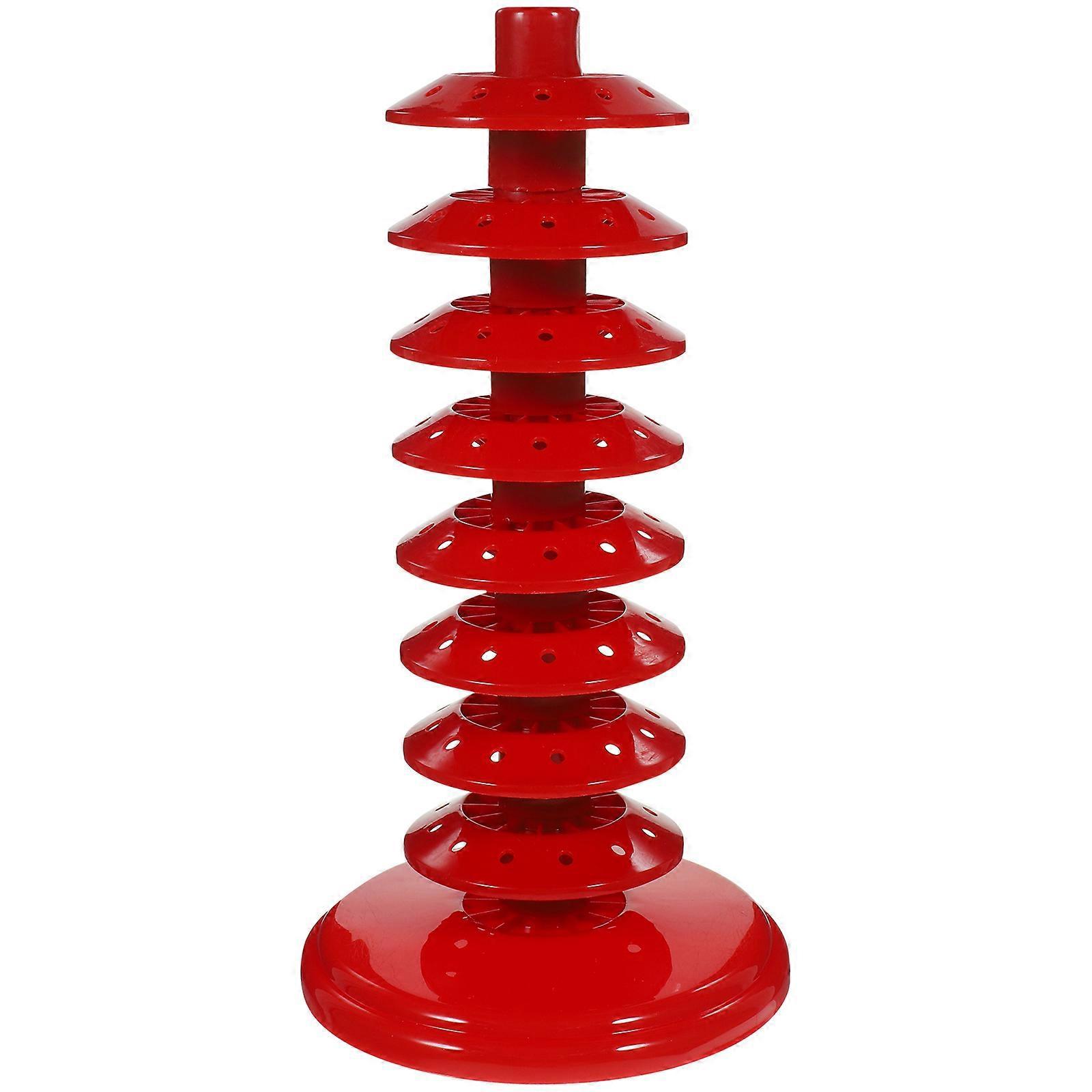Cake-pop-lutscher-präsentationsständer, Mehrstöckiger Lutscherhalter, Lutscher-präsentationsständer-41.50x14.00x14.00cm-red
