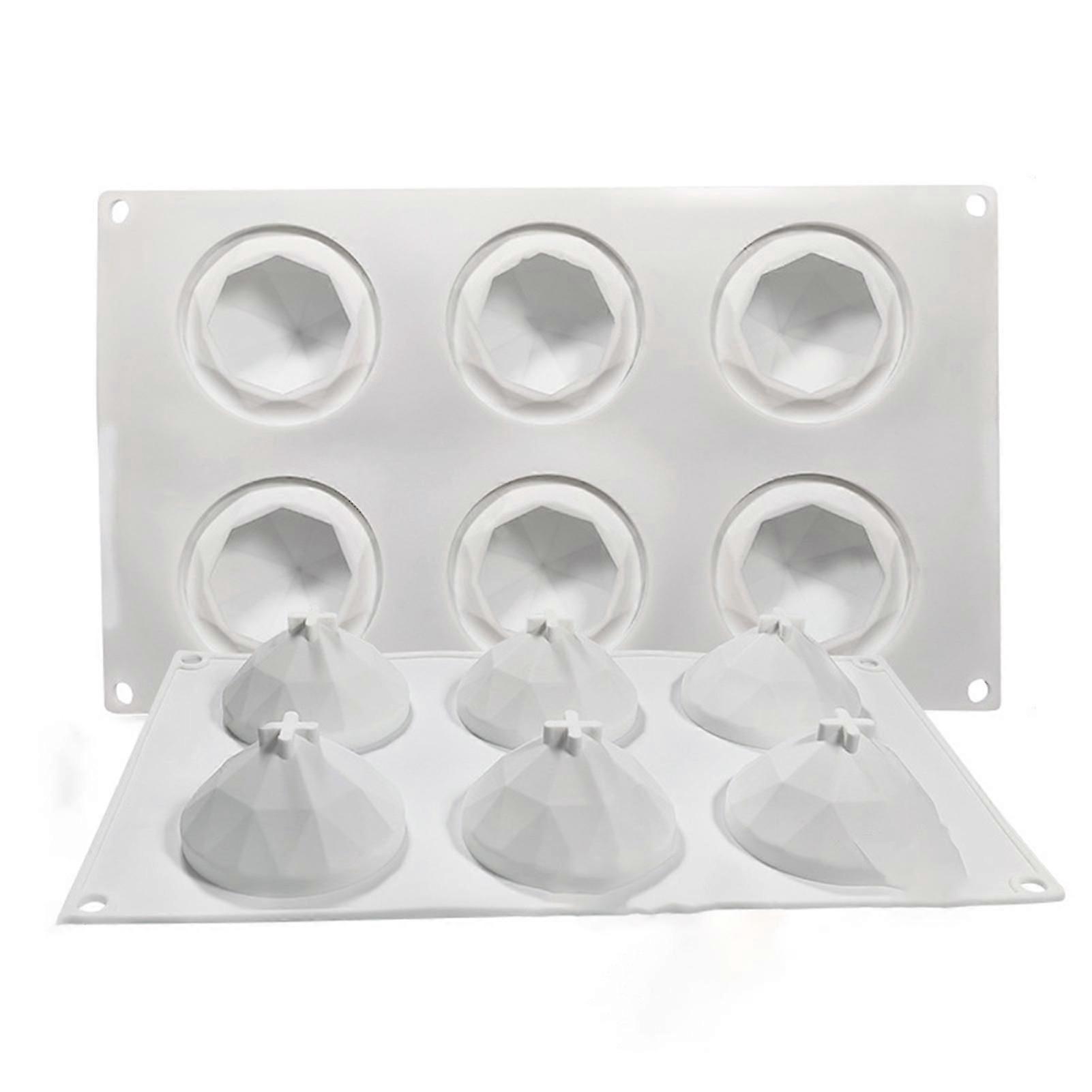 3d-silikonform, Antihaftbeschichtet, Diamantform, Silikon-kuchenform Für Zu Hause-1
