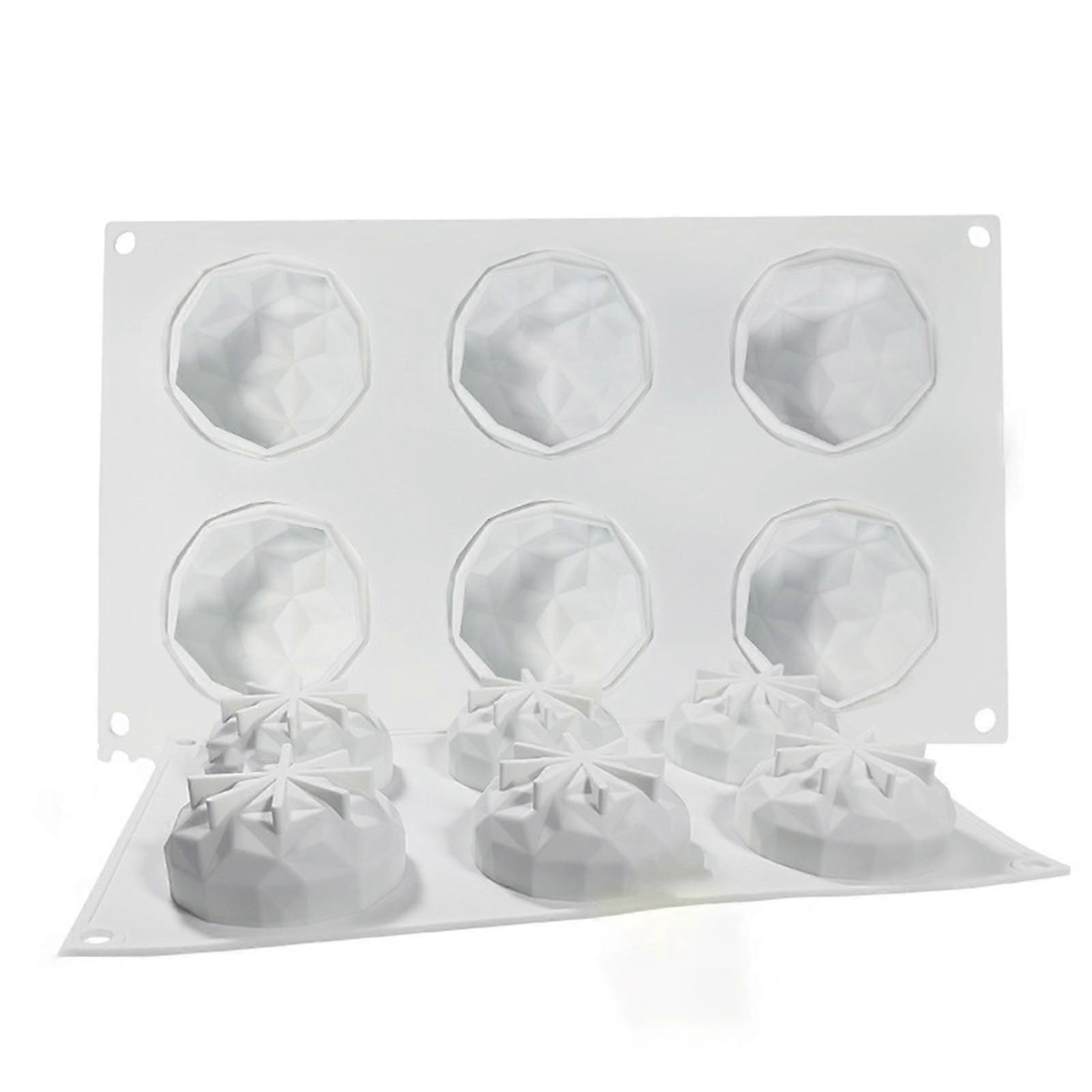 3d-silikonform, Antihaftbeschichtet, Diamantform, Silikon-kuchenform Für Zu Hause-3