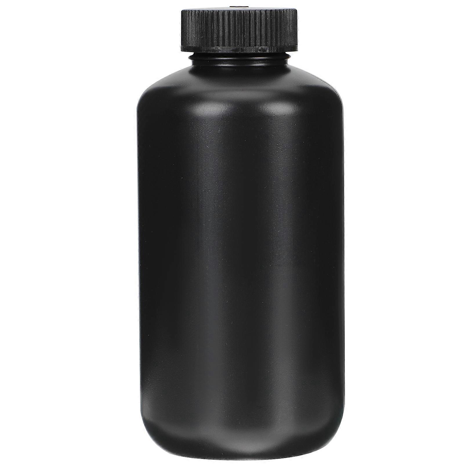 Kunststoff-reagenzflasche, Laborchemikalien-reagenzflasche, Flüssigkeitsprobenflasche, 500 Ml-15.9x7.4cm-black