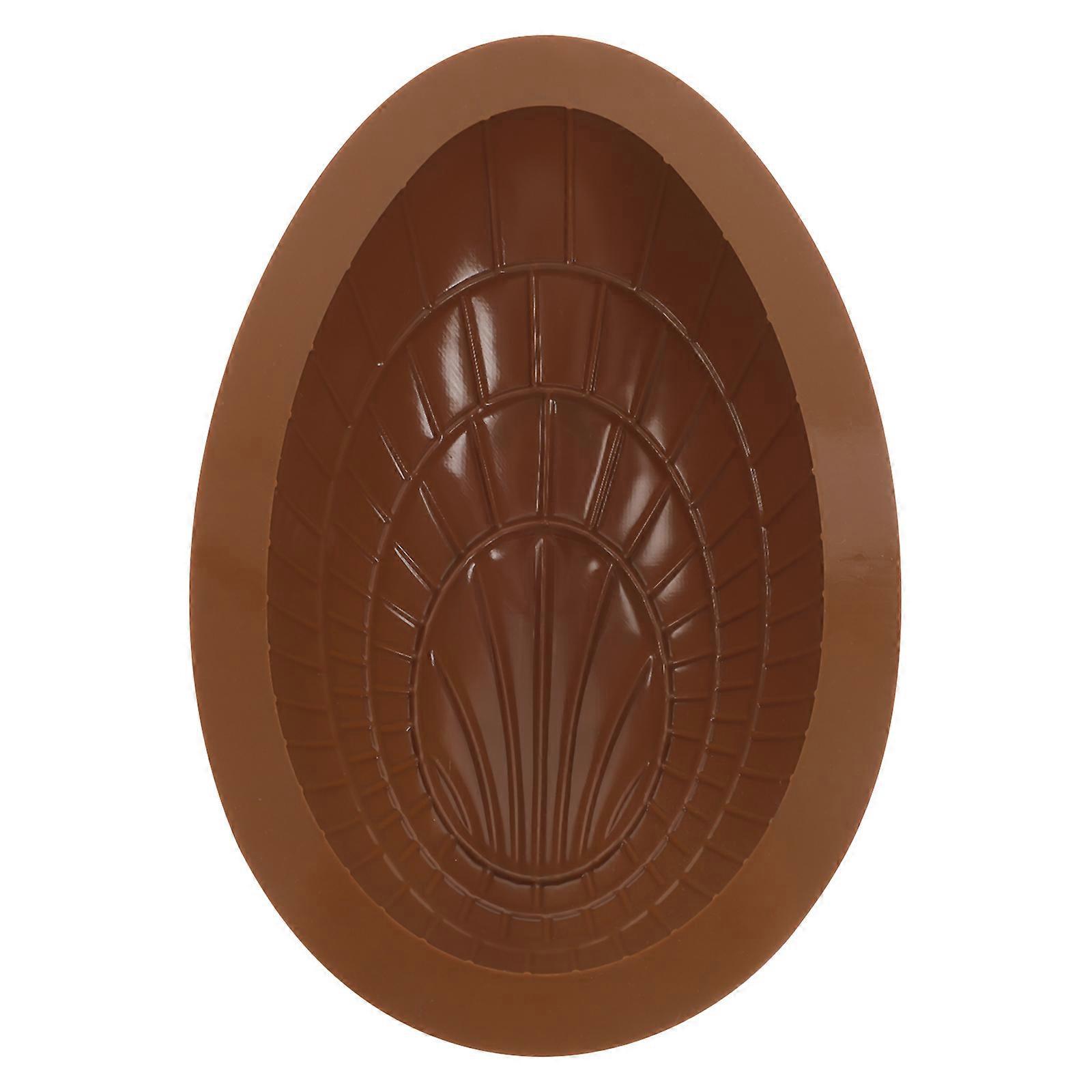 Osterei-schokoladen-silikonform, Eier-schokoladenform, Mousse-kuchen-dessertform-18.00x12.00x5.00cm-coffee1