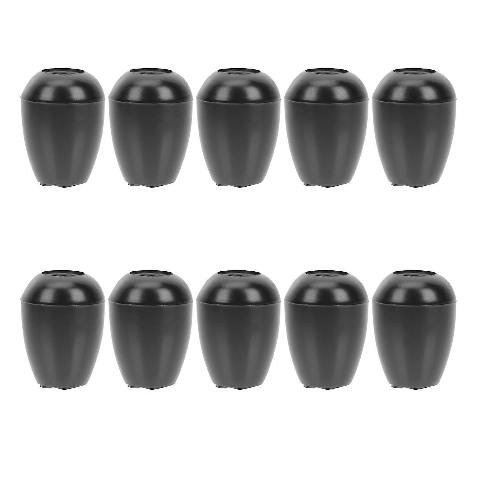 10 Paar Universelle Stethoskop-ohrstöpsel Aus Austauschbarem Silikon-1.40x0.90x0.90cm-black
