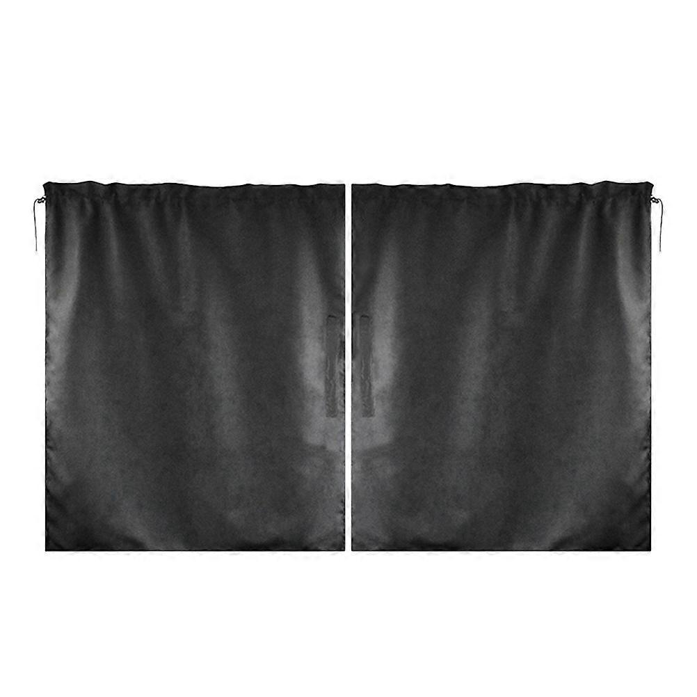 2 Stück Trennvorhänge Für Autos, Camping, Sichtschutz Für Autofenster-138x82cm-black