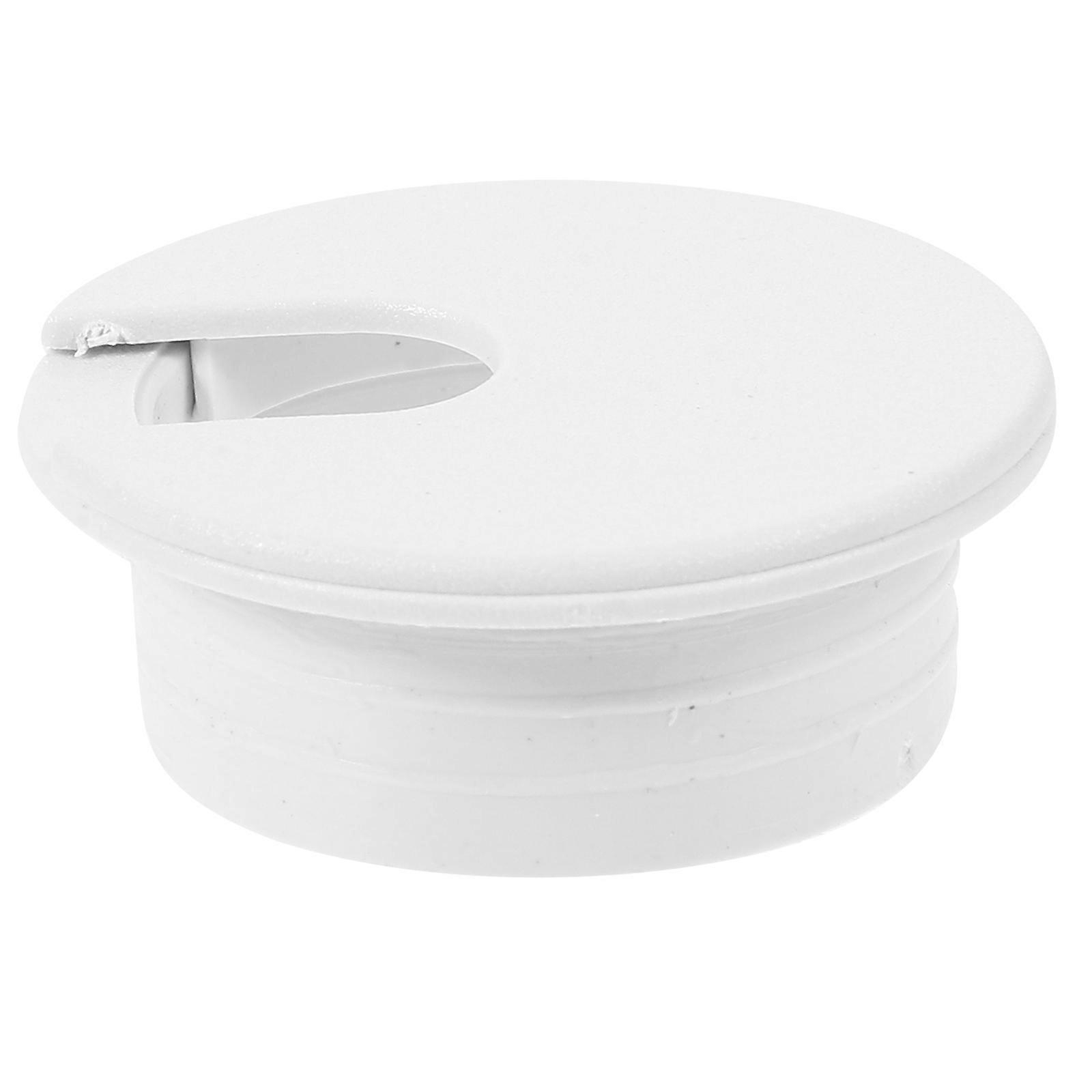 12 Stück Kabeldurchführungen Für Schreibtische, Kabellochabdeckungen, Drahtlochabdeckungen Für Das Homeoffice-4.20x4.20x1.90cm-white