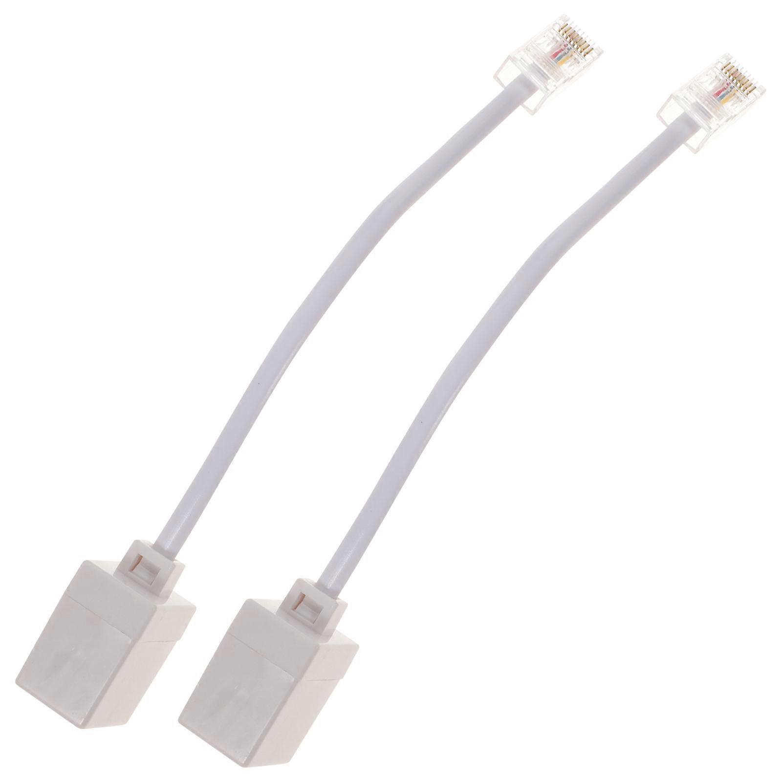 Stück Rj11 Auf Rj45 Adapter Telefon-zu-ethernet-adapter Telefon-zu-ethernet-kabel-18.00x2.20x1.50cm-as Shown