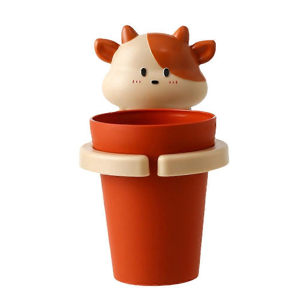Gurgelbecher Mit Kuhmotiv, Wand-zahnbürstenbecher, Zahnbürstenhalter, Kinder-gurgelbecher-15x8cm-red