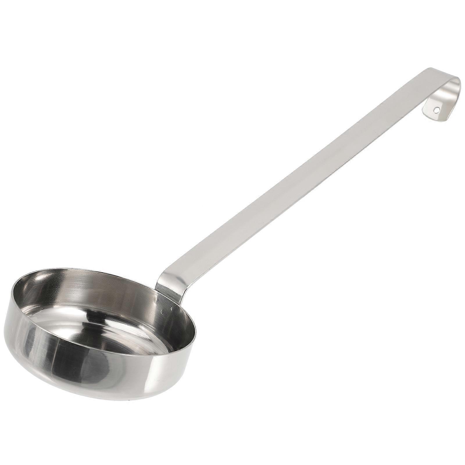 Mehrzwecklöffel Aus Edelstahl, Pizzasaucenlöffel, Schöpfkelle, Messlöffel-26.80x7.30x7.30cm-silver