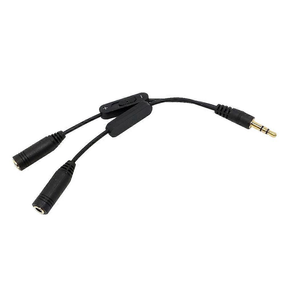 Kopfhörer-splitter-adapter 3,5-mm-klinkenstecker Auf 2 Buchsen, Vergoldet, Kopfhörer-mikrofon-audio-y-splitter Für Tablet, Handy, Pc