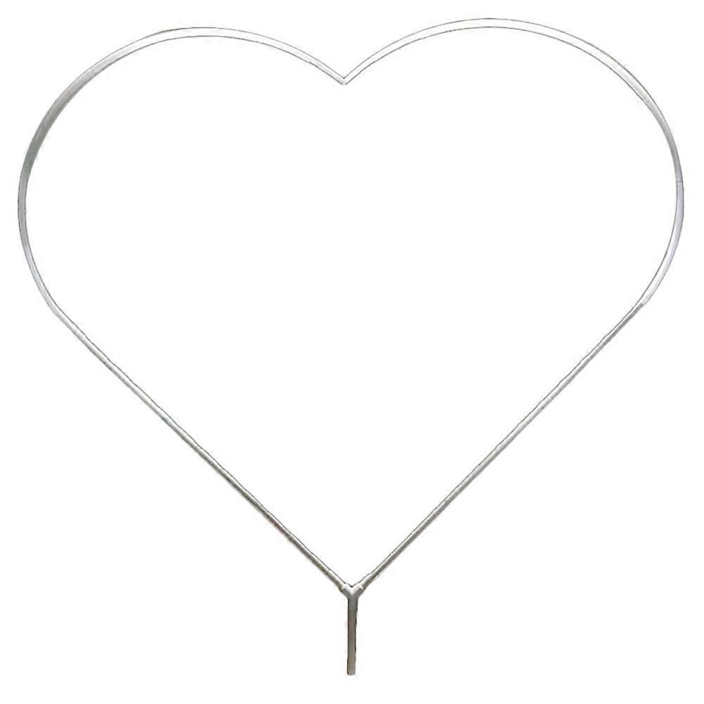 Set Herzförmiger Ballonbogenständer-set Ballonbogenrahmenständer Partyzubehör-150x150cm-white