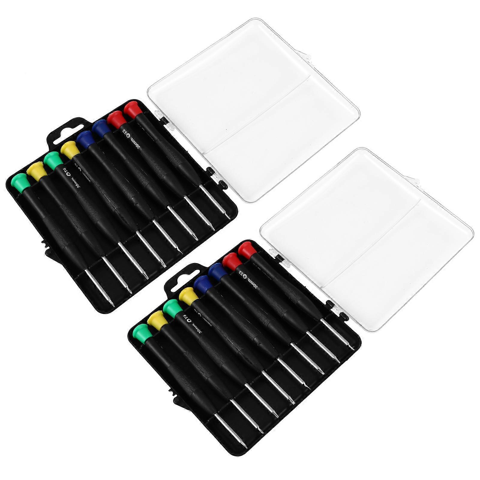 16-teiliges Präzisionsschraubendreher-set Für Uhrenreparaturen-12.2x11.8cm