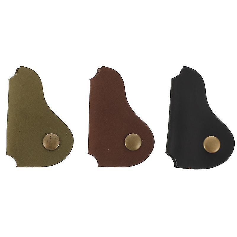 3-teiliges Set Kabelaufwickler Aus Leder