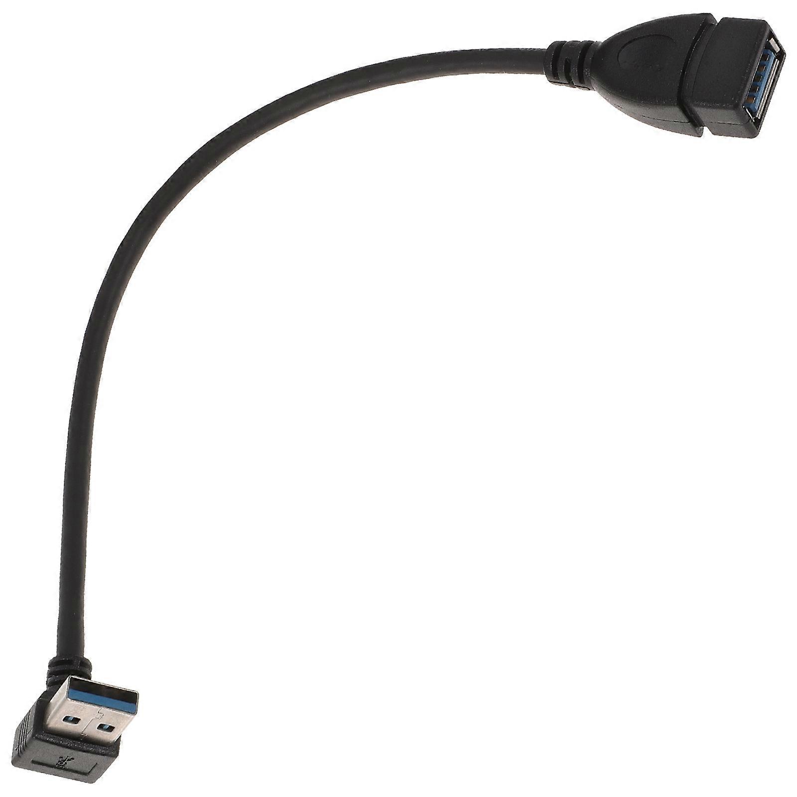 Usb-verlängerungskabel 3.0, Usb-90-grad-abwärtsadapter, Usb-winkeladapter-23x2.5x1.5cm-black