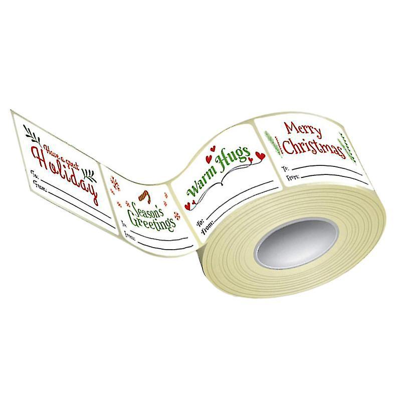 Rolle Weihnachts-namensschilder-aufkleber