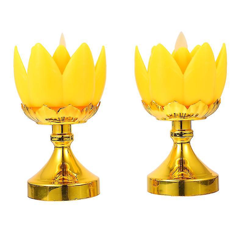 2 Stück Led-buddha-lotuslampen