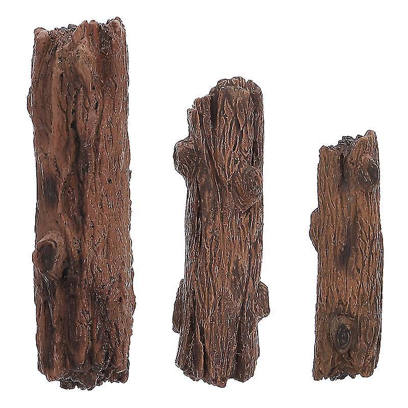 3-teiliges Set Künstliche Baumstumpf-ornamente