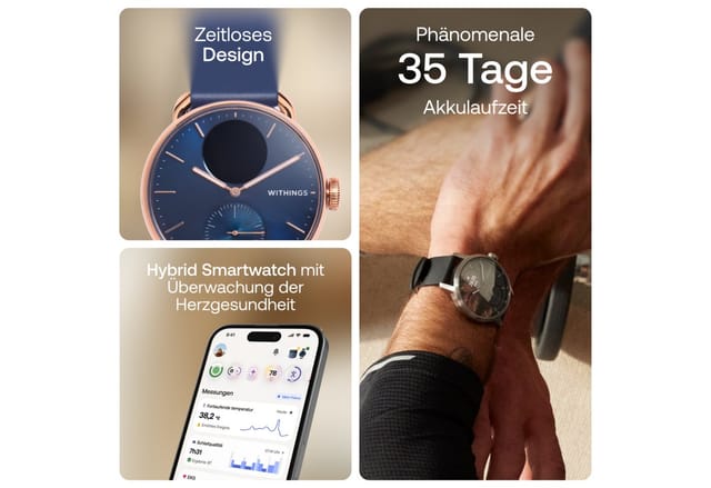 Withings Scanwatch 2 - 38mm - Blue Rose Gold