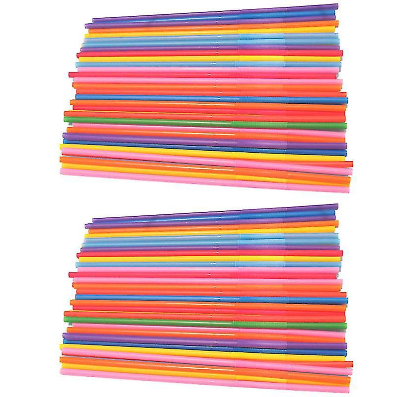 450 Stück Plastikstrohhalme