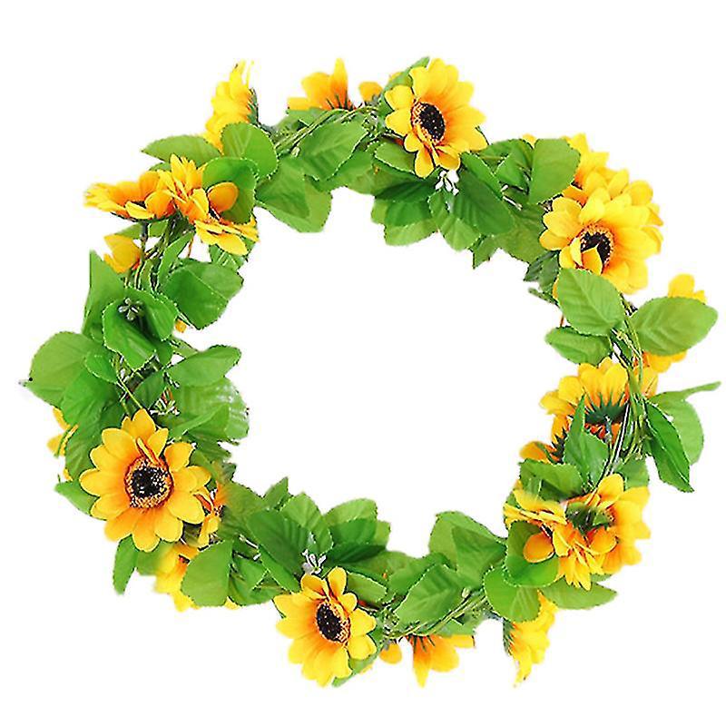 2 Stück Sonnenblumen-rattan