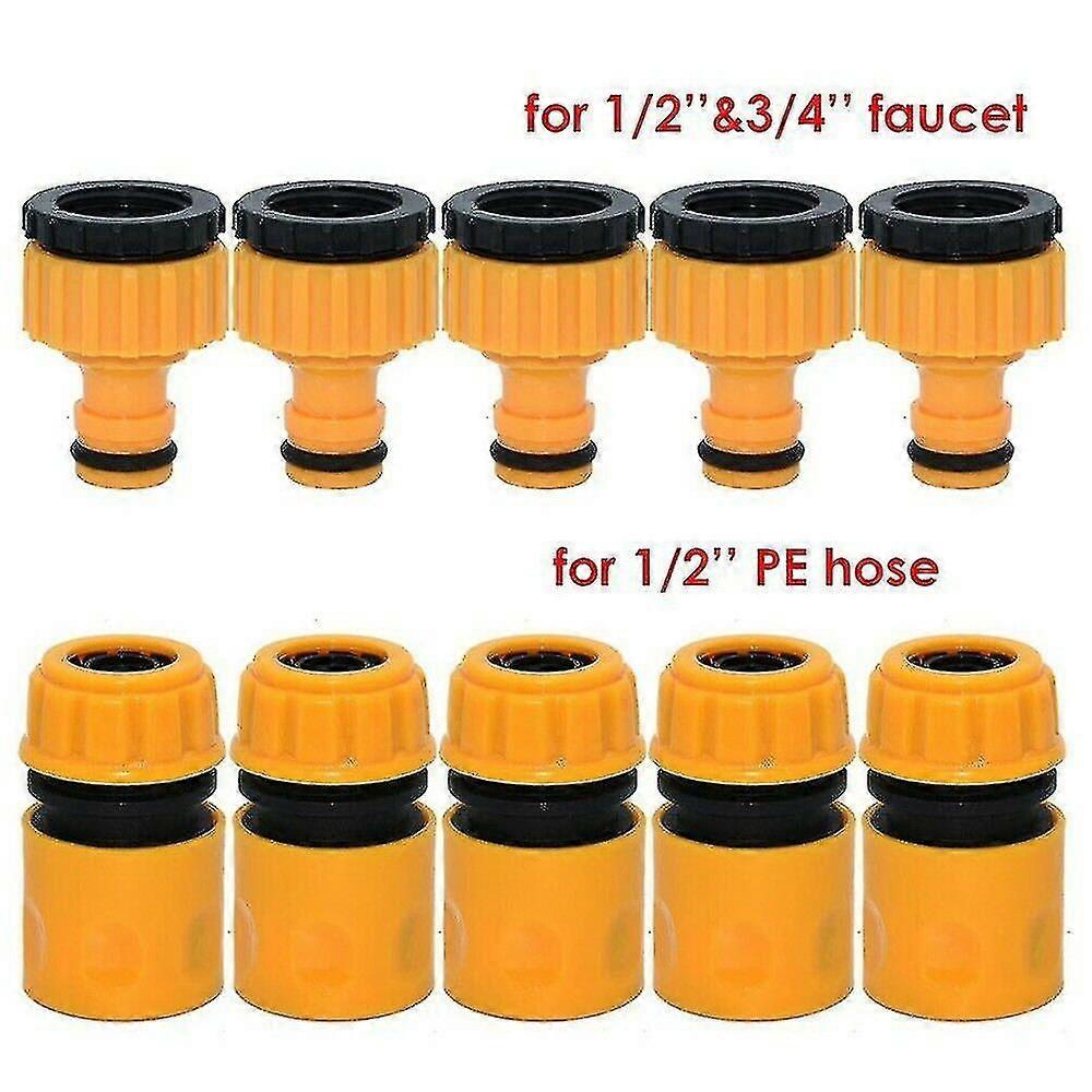 10-teiliges Set Garten-auto-wasserschlauch-rohr-wasserhahn-adapter-anschlussstück/schlauch