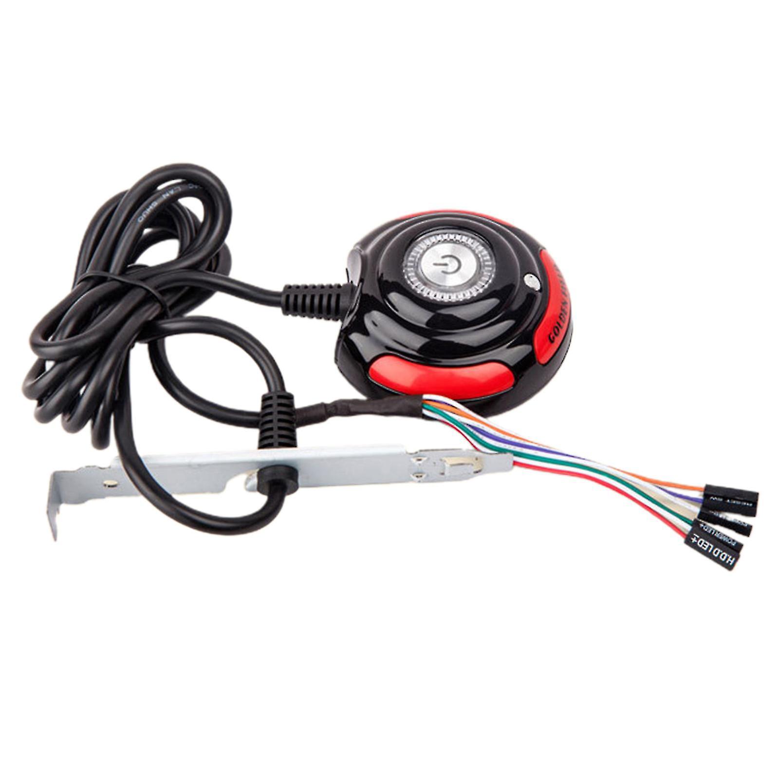 Pc-netzkabel Ein/aus-druckknopf Atx-computerschalter 160 Cm Kabel Neustartschalter