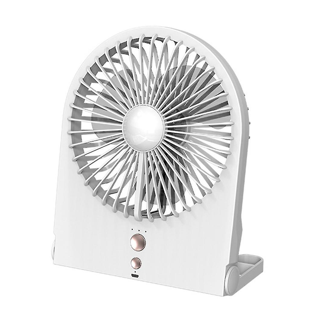 Tragbarer Tischventilator Mit 1200 Mah, Persönlicher Kühlventilator Mit Tischlampe