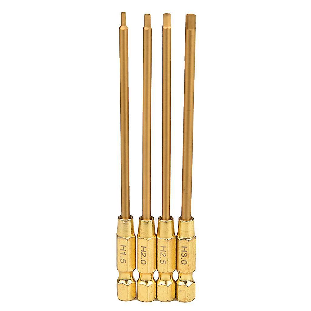 4-teiliges Inbusschlüssel-set (1,5/2/2,5/3,0 Mm, Flachkopf, Hülsenschlüssel) Für Rc-autos, Hubschrauber, Boote Und Flugzeuge