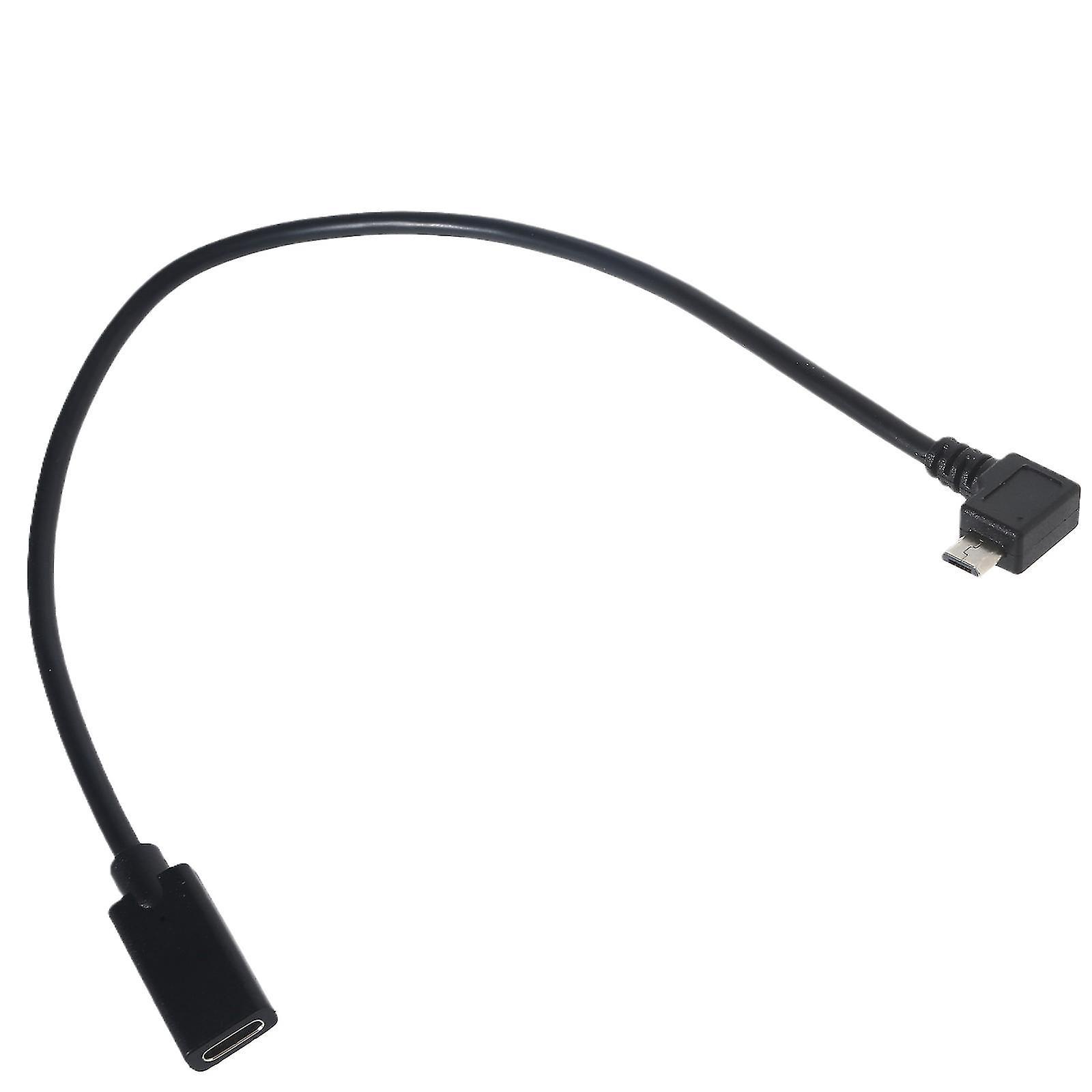 90-grad-micro-usb-stecker Auf Usb-c-buchse-kabel Für Huawei