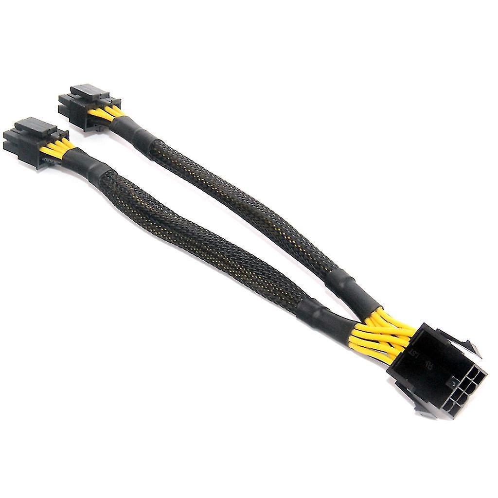 Cpu-stromverlängerungskabel 18 Awg, 8-polig (buchse) Auf Zwei 8-polige (4+4) Stecker