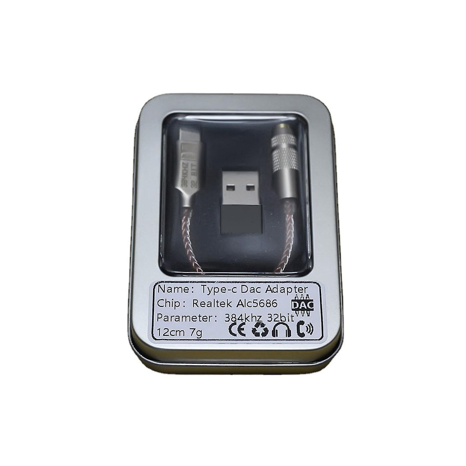 Alc5686 Usb Typ C Auf 3,5 Mm Dac Amp Kopfhörer Verstärker Digital Decoder Aux
